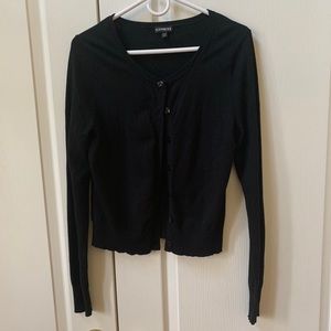 Black Cropped Cardigan | Express
